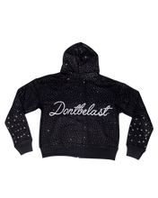 Load image into Gallery viewer, Black Bust Down Zip Up