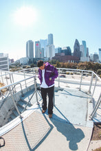 Load image into Gallery viewer, Triple zip up purple jacket