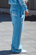 Load image into Gallery viewer, Baby blue studded crystal pants
