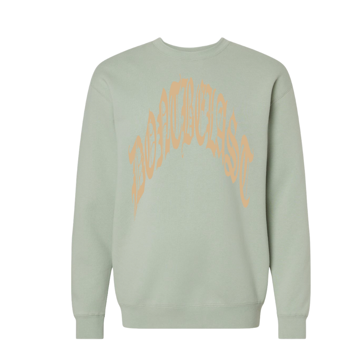 Sage Green Arc logo Crew Neck – dontbelast