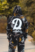Load image into Gallery viewer, Black real tree camo zip up