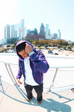 Load image into Gallery viewer, Triple zip up purple jacket