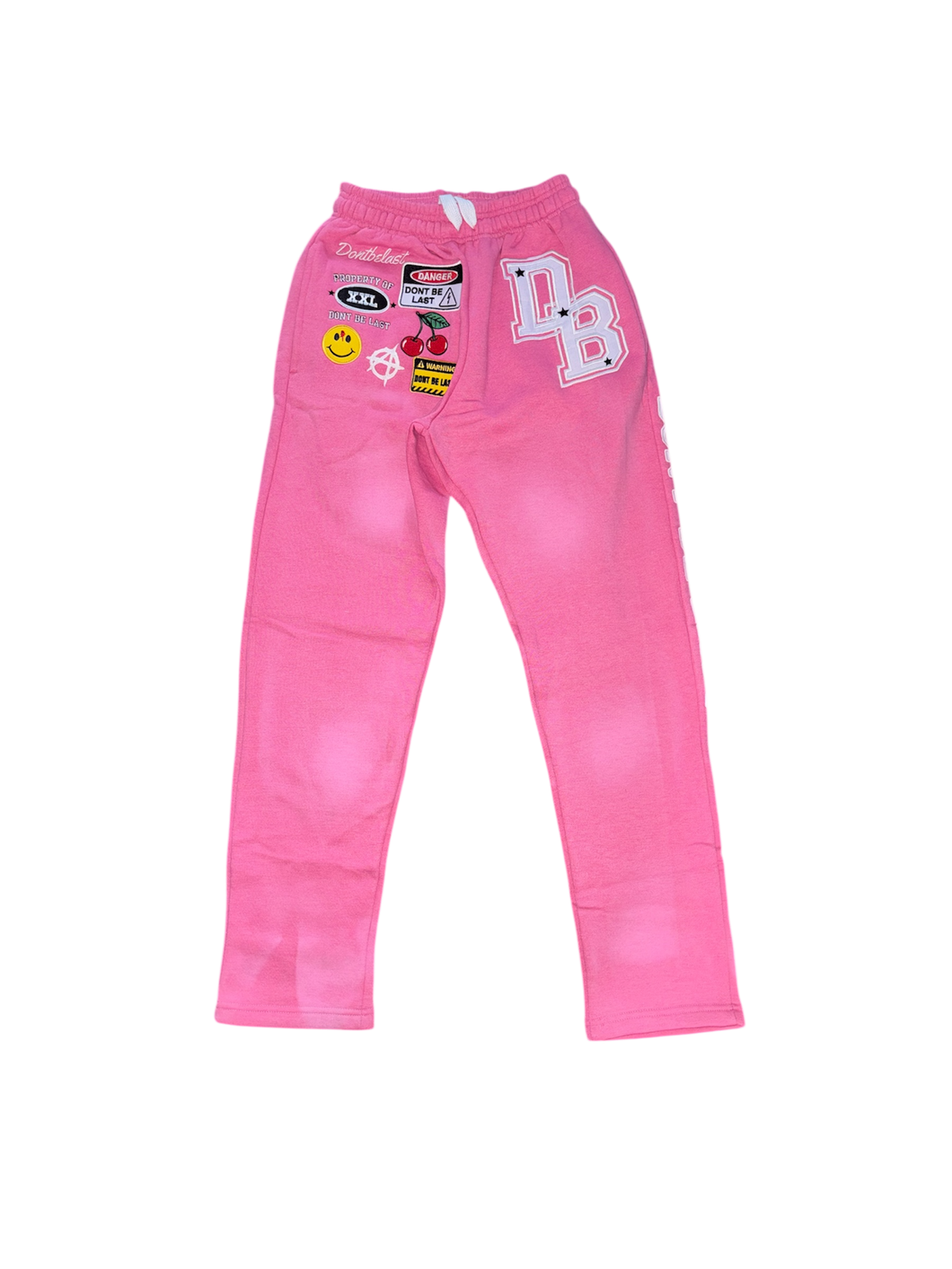 Pink Patches plush pants