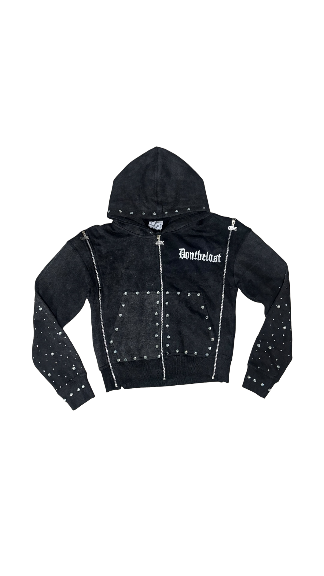 Vintage Grey triple zip up jacket