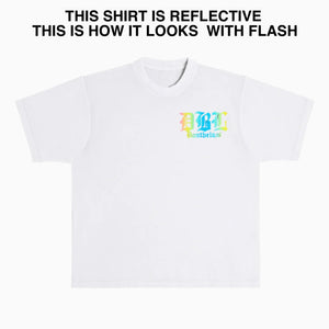 WHITE LIGHTING TEE (REFLECTIVE)