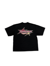 Load image into Gallery viewer, Black Embroidered D star top

