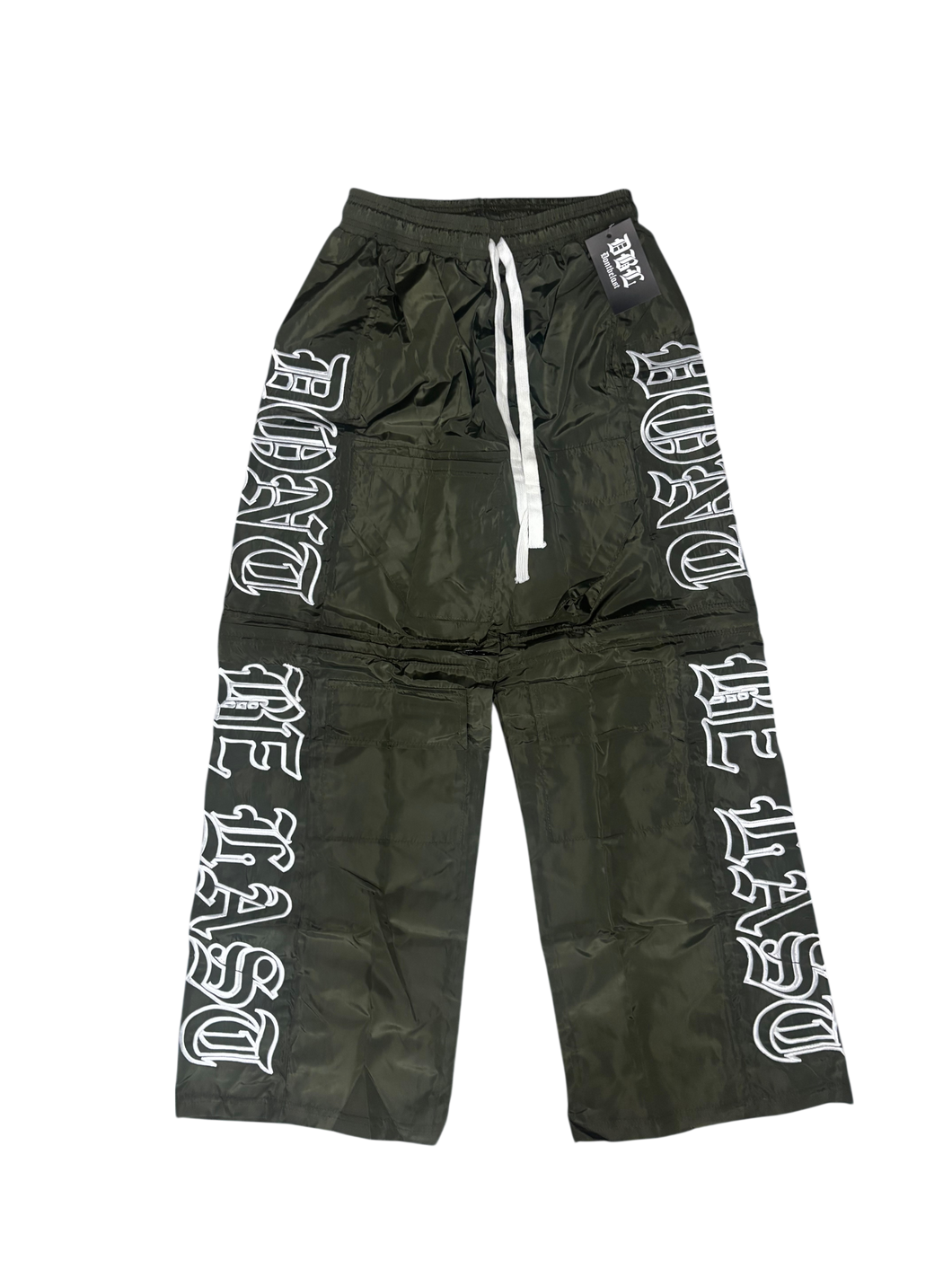 Baggy 2 in 1 Olive green pants and shorts