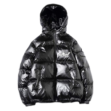 Load image into Gallery viewer, Dont Be Last Shiny Puffer Jacket
