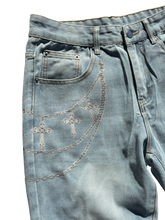 Load image into Gallery viewer, Baggy Chain Jeans
