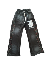 Load image into Gallery viewer, Baggy Wide Leg Ruby Plush Pants
