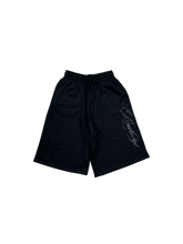 Load image into Gallery viewer, Baggy Black 3/4 Shorts
