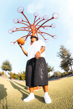 Load image into Gallery viewer, Baggy Black 3/4 Shorts
