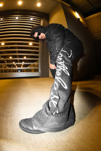 Load image into Gallery viewer, Black Bust Down Zip up &amp; Pants Set
