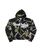 Load image into Gallery viewer, Black real tree camo zip up
