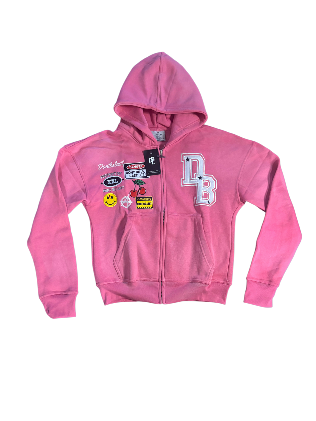 DBL Pink Patches zip up