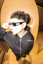 Load image into Gallery viewer, Black Bust Down Zip Up
