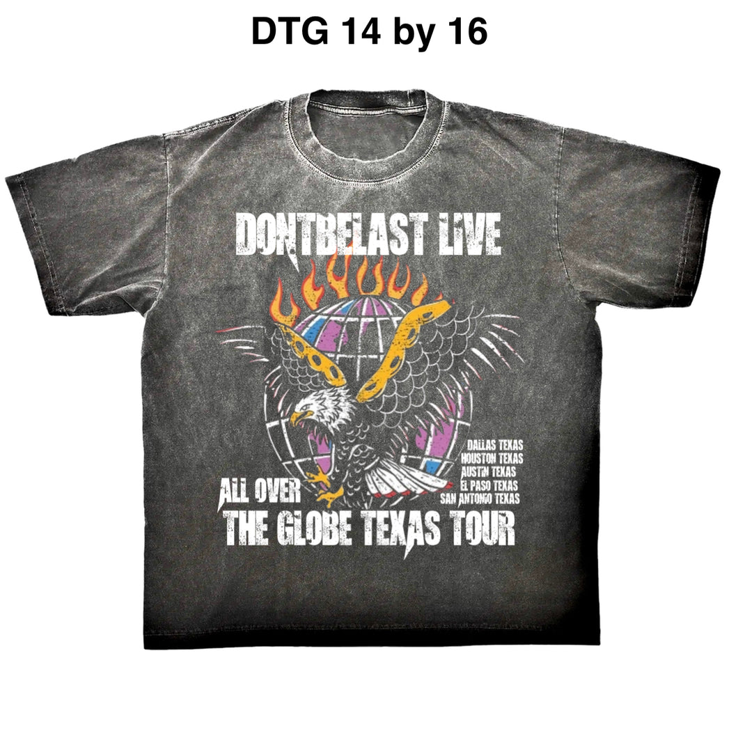 Texas tour 2 drop shoulder tee