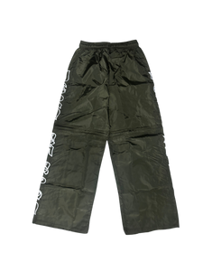 Baggy 2 in 1 Olive green pants and shorts