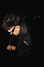 Load image into Gallery viewer, Black Bust Down Zip Up
