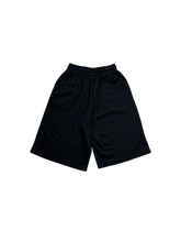 Load image into Gallery viewer, Baggy Black 3/4 Shorts
