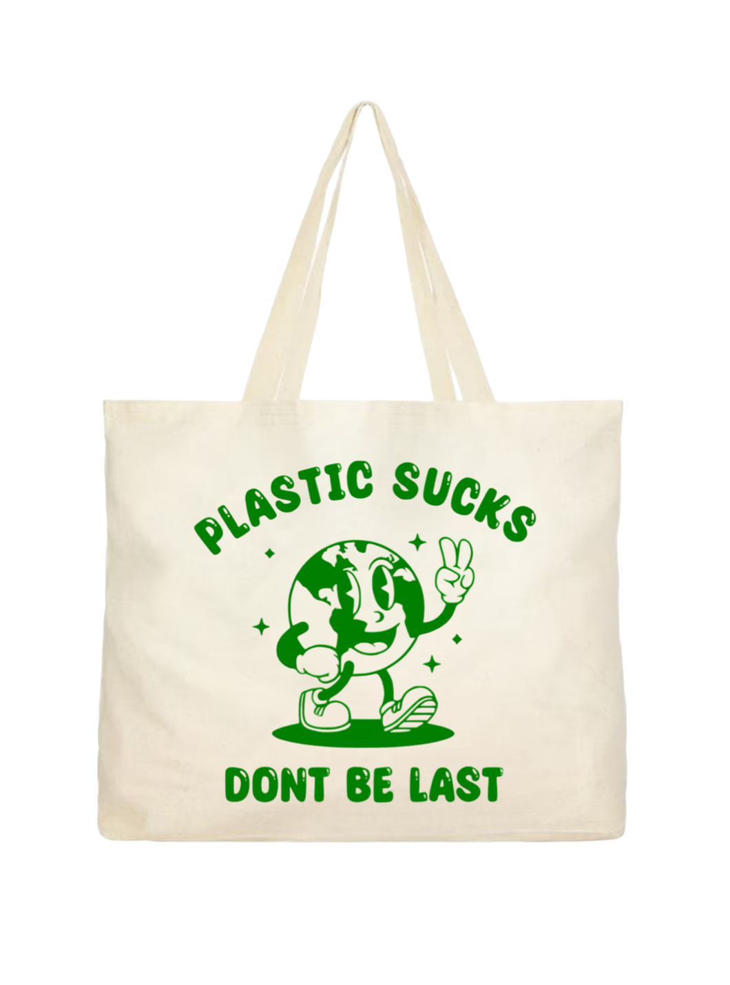 Plastic sucks tote bag !