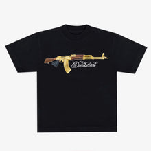 Load image into Gallery viewer, Cinco De Mayo Gold Ak Tee in black
