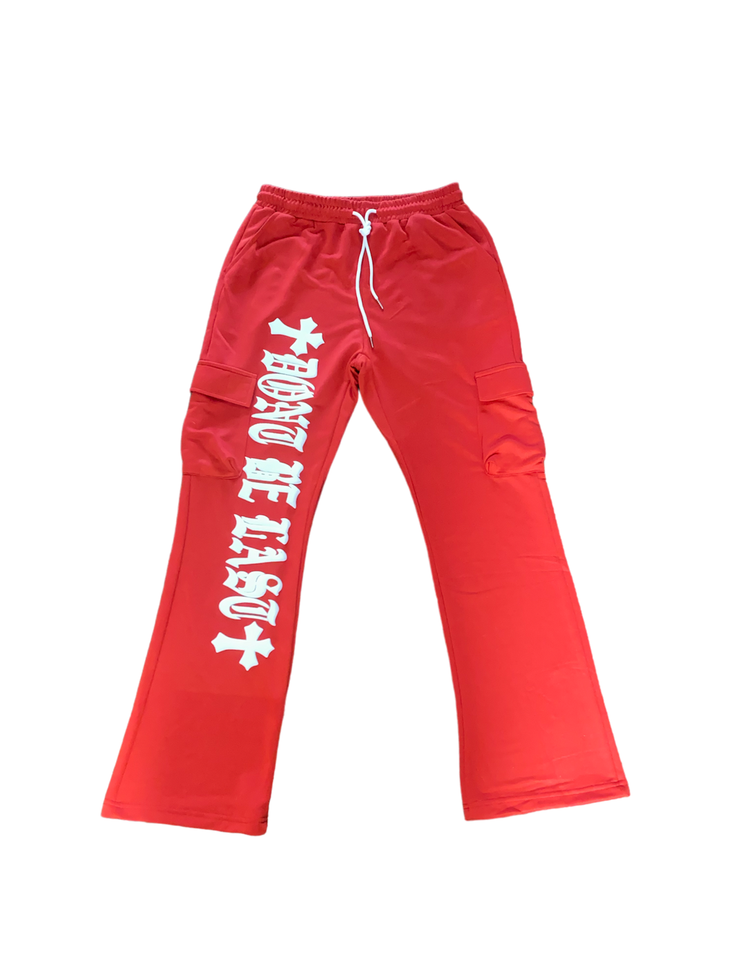 Red Flare Cargo Pants