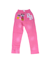 Load image into Gallery viewer, Pink Patches Zip up and Pants Set
