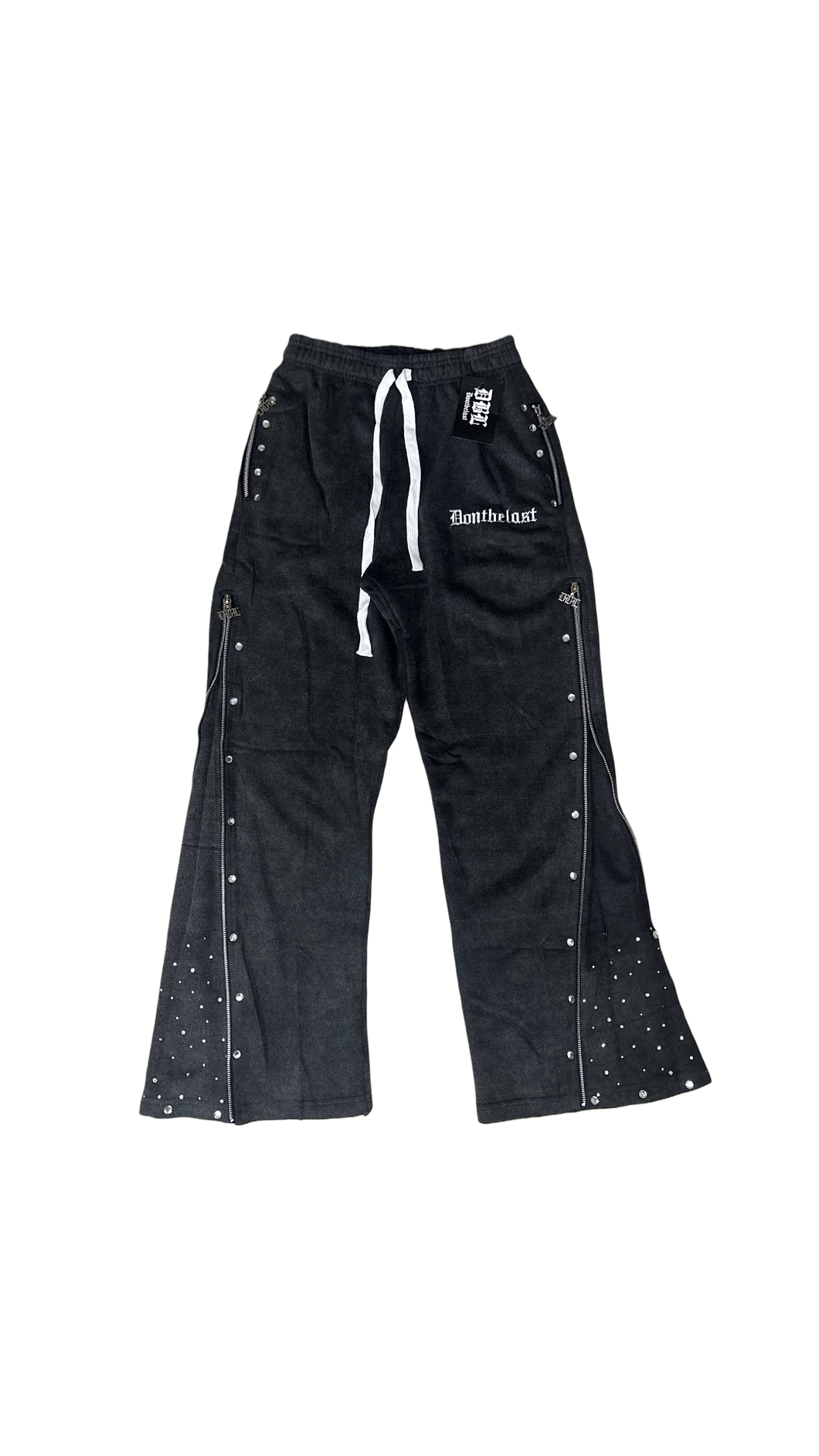 Grey triple zip pants