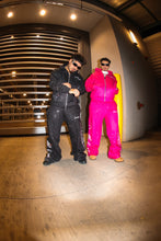 Load image into Gallery viewer, Pink Bust Down Zip up &amp; Pants Set
