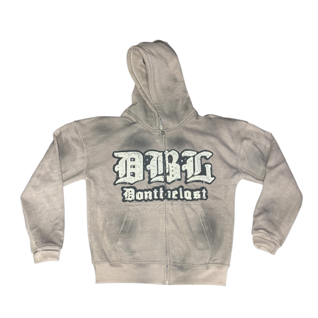 Grey zip up