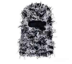 Black & White Distressed Ski Mask