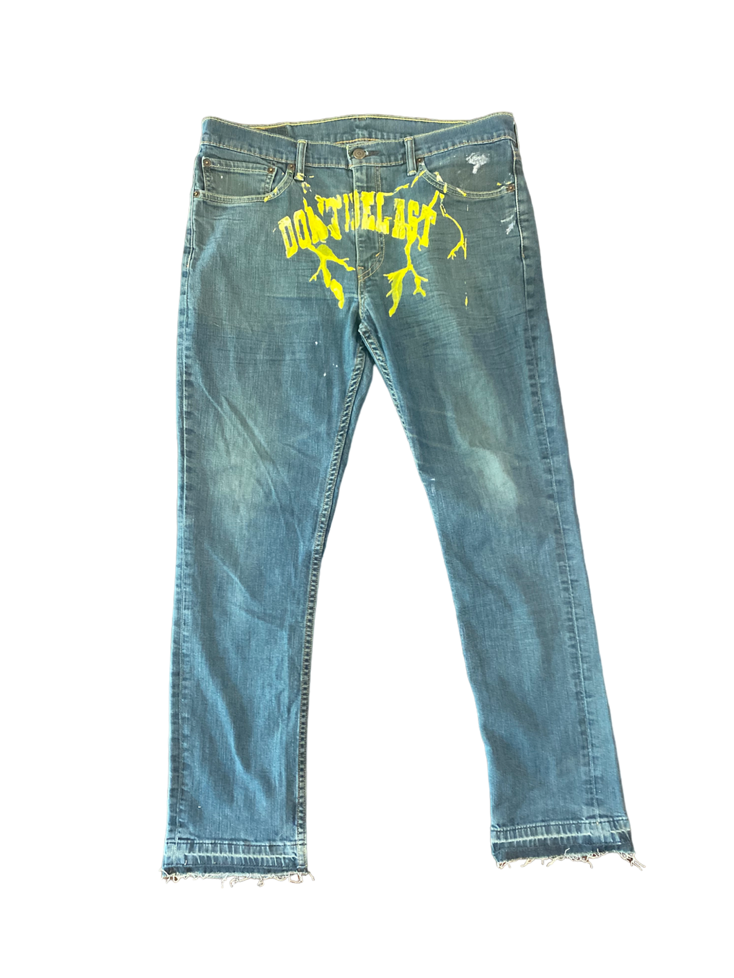 DBL 1 of 1 Yellow Lightning Levis Size 36 by 32