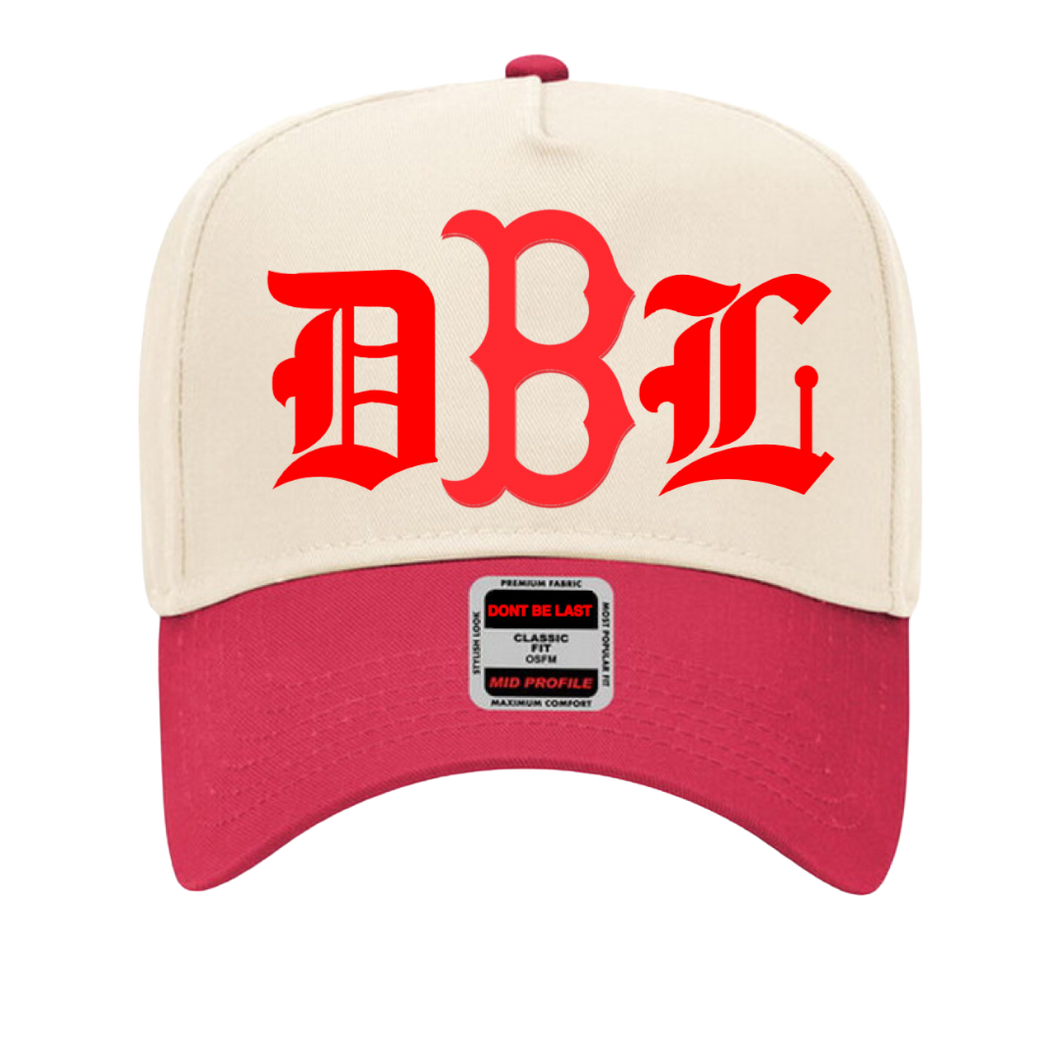 DBL Cream and Red Hat