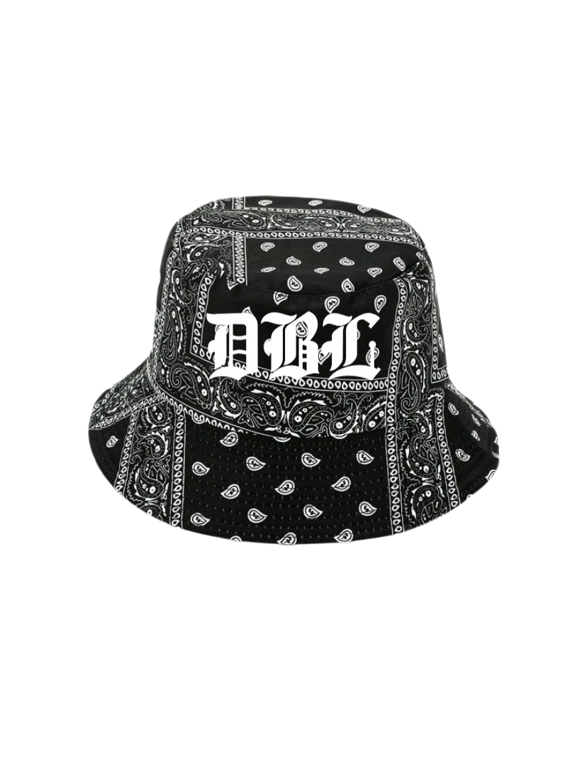 Black Paisley Bucket hat