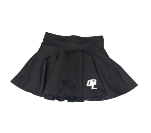 Black Logo Tennis Skirt