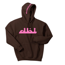 Load image into Gallery viewer, Brown and Pink Puff Hoodie
