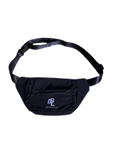 Load image into Gallery viewer, Black and silver logo Fanny pack
