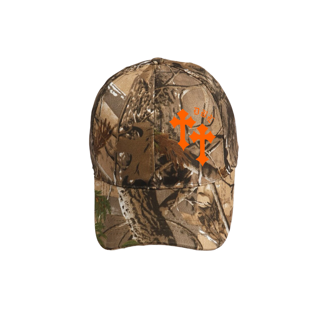 Cross camo dad hat