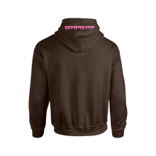 Load image into Gallery viewer, Brown and Pink Puff Hoodie
