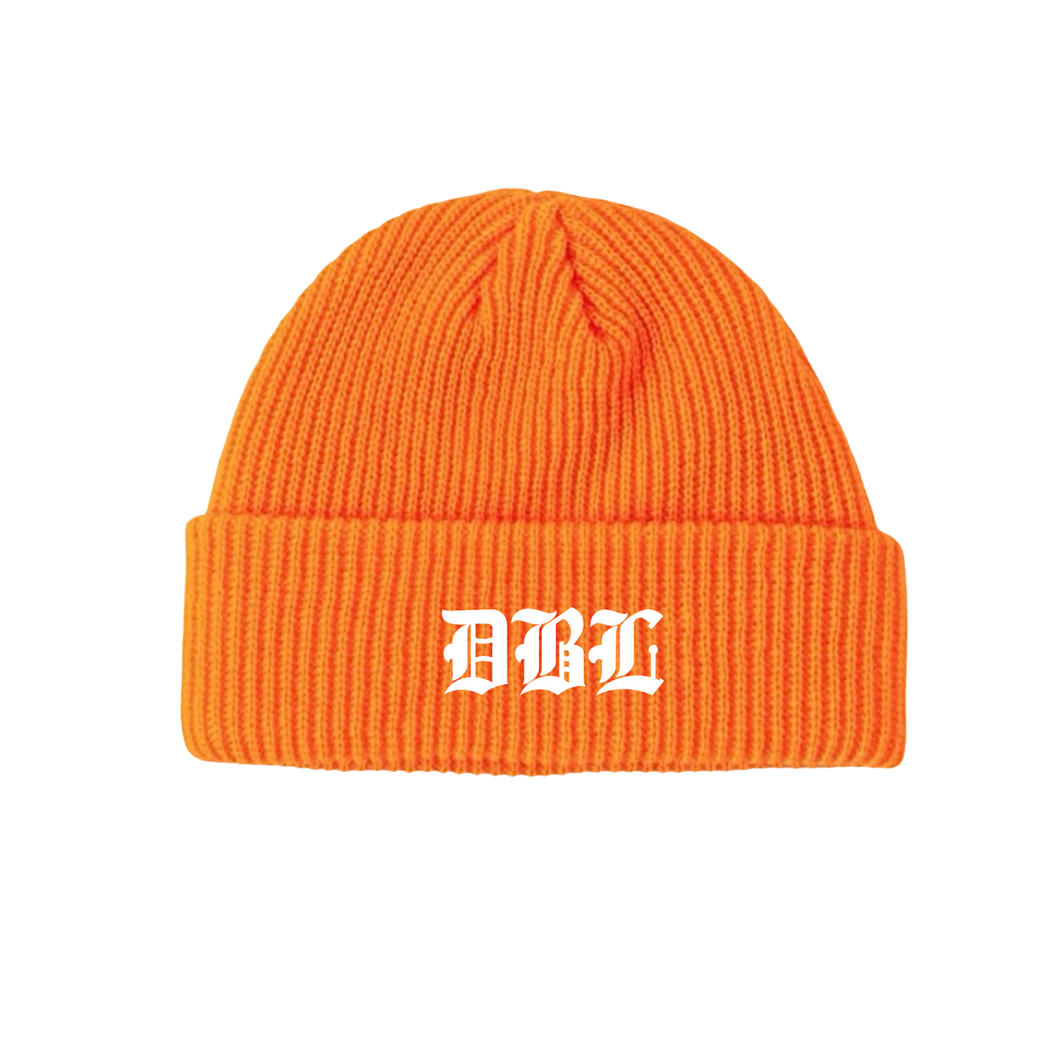 DBL Orange Knit Beanie