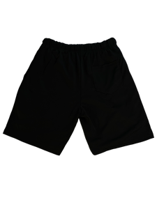 Black Reflective Mesh Shorts