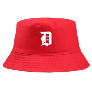 Red Reversible DBL Bucket hat