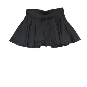 Black Logo Tennis Skirt