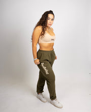 Load image into Gallery viewer, Olive green Motion sweats
