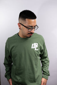 Olive Green Logo Long Sleeve