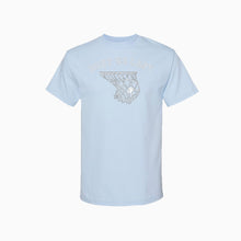 Load image into Gallery viewer, Baby Blue logo Swish T-shirt
