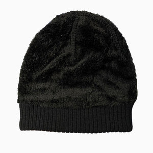 Knit Fur Logo Beanie